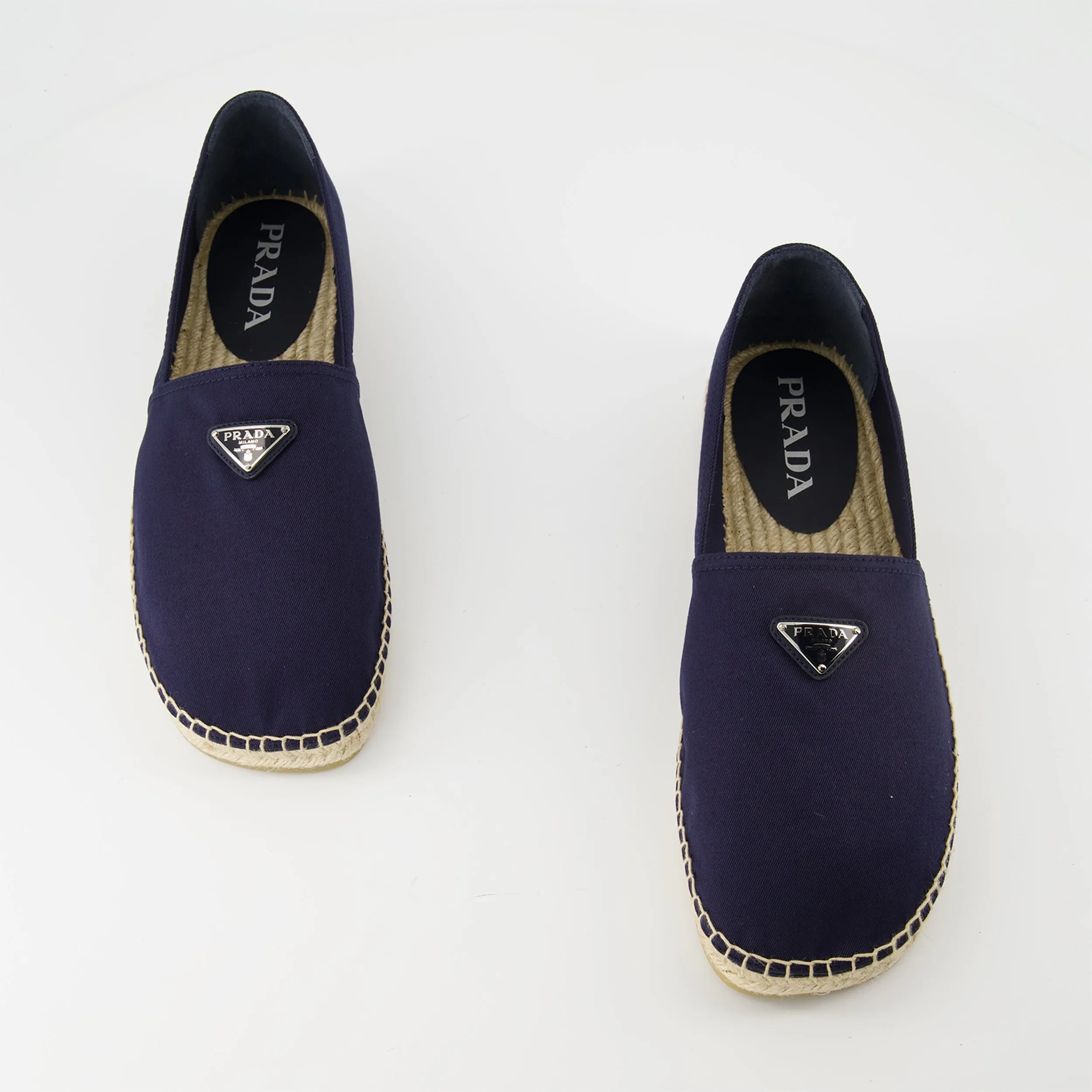 Espadrilles en coton bleu marine