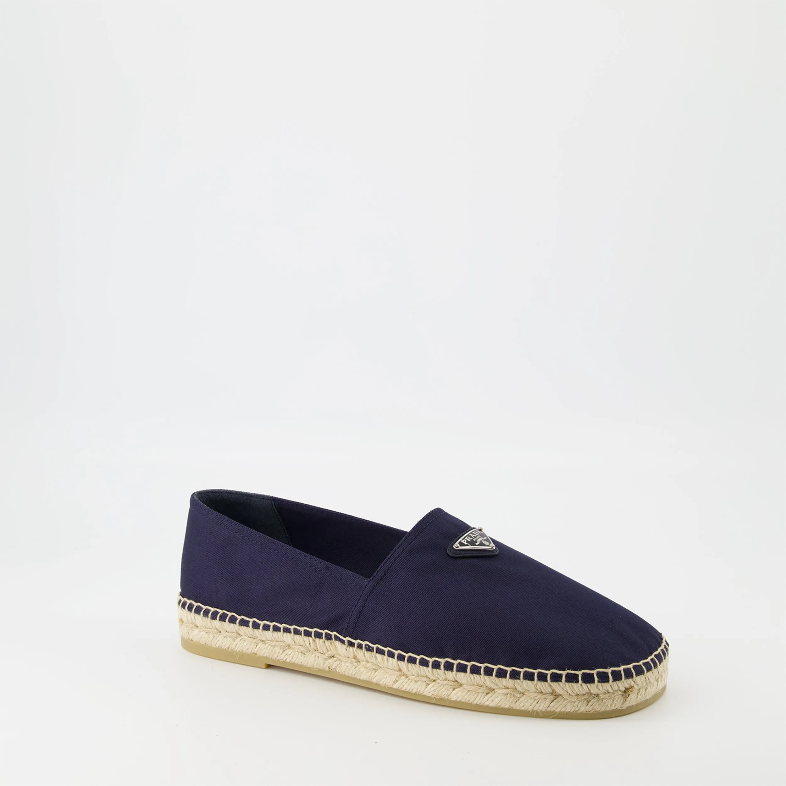 Espadrilles en coton bleu marine