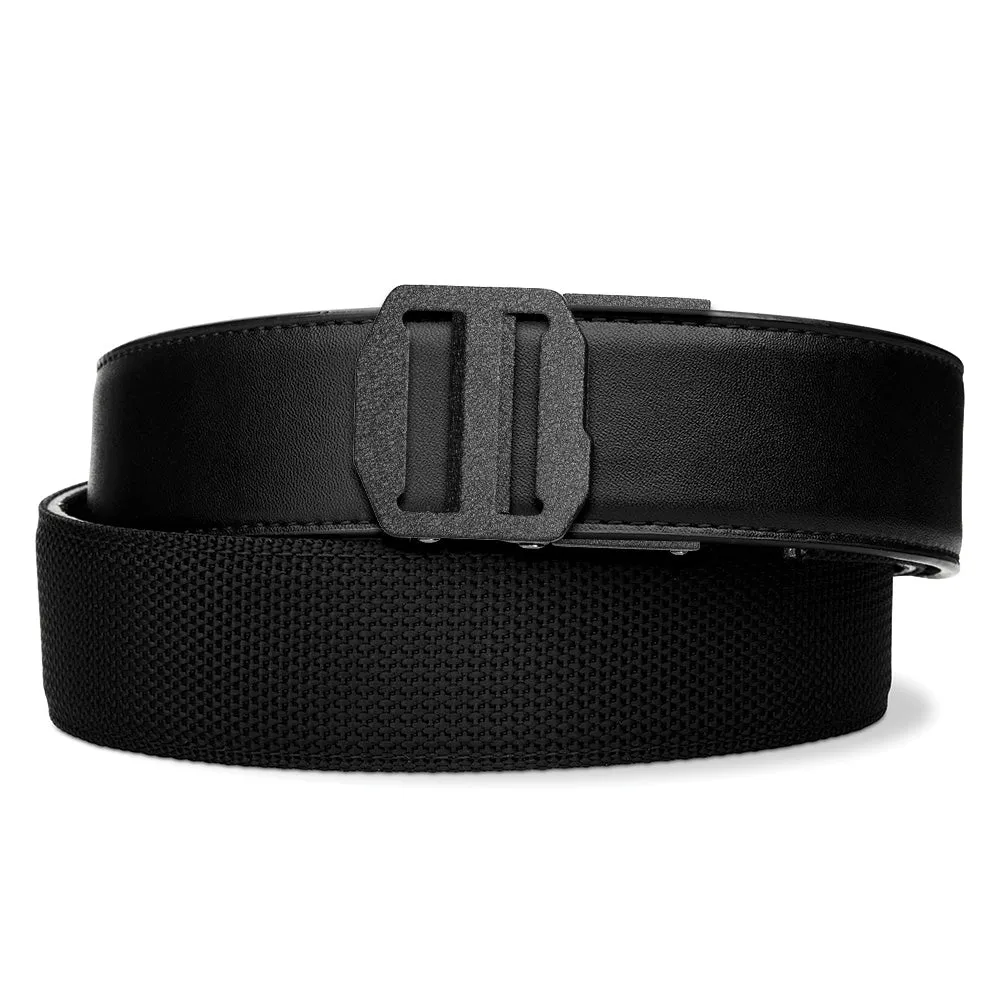 EXECUTIVE PROTECTION BLACK TACTICAL HYBRID BELT 1.5": COMPLETE KIT