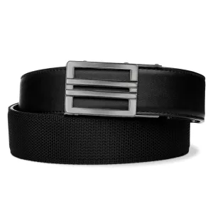 EXECUTIVE PROTECTION BLACK TACTICAL HYBRID BELT 1.5": COMPLETE KIT