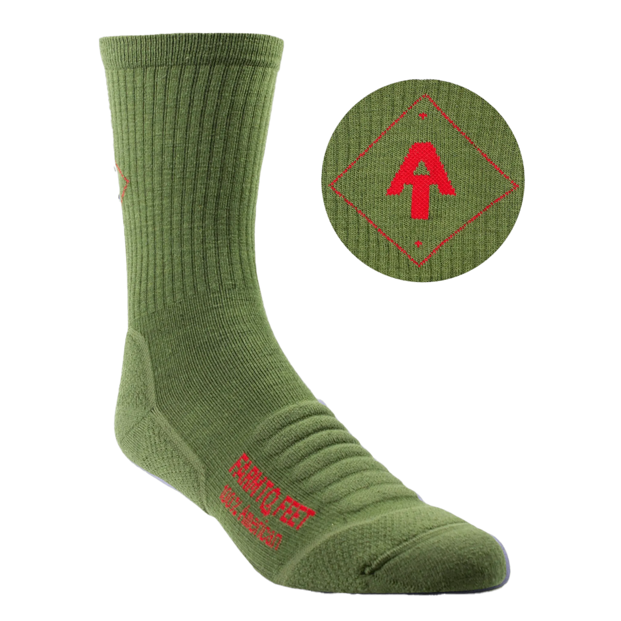 Farm to Feet Harpers Ferry Light Targeted Cushion 3/4 Crew Socks
