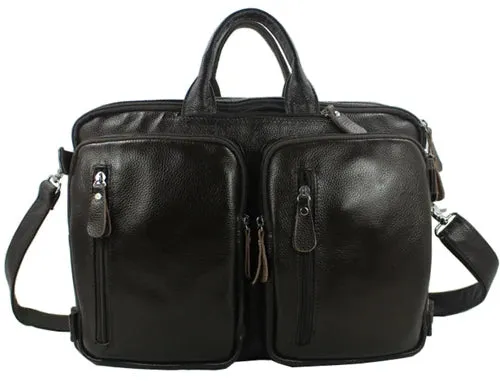 Fashion Multi-Function Full Grain Genuine Leather Travel Bag Men's Leather Luggage Travel Bag Duffle Bag Large Tote Weekend Bag