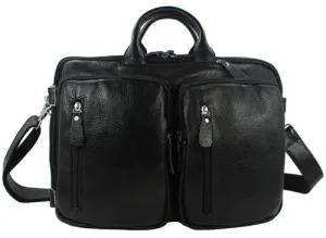 Fashion Multi-Function Full Grain Genuine Leather Travel Bag Men's Leather Luggage Travel Bag Duffle Bag Large Tote Weekend Bag