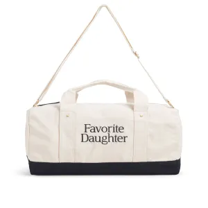 Favorite Daughter Canvas Duffle Bag - Natural Black