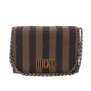 Fendi Pequin Large Claudia Cross Body Bag