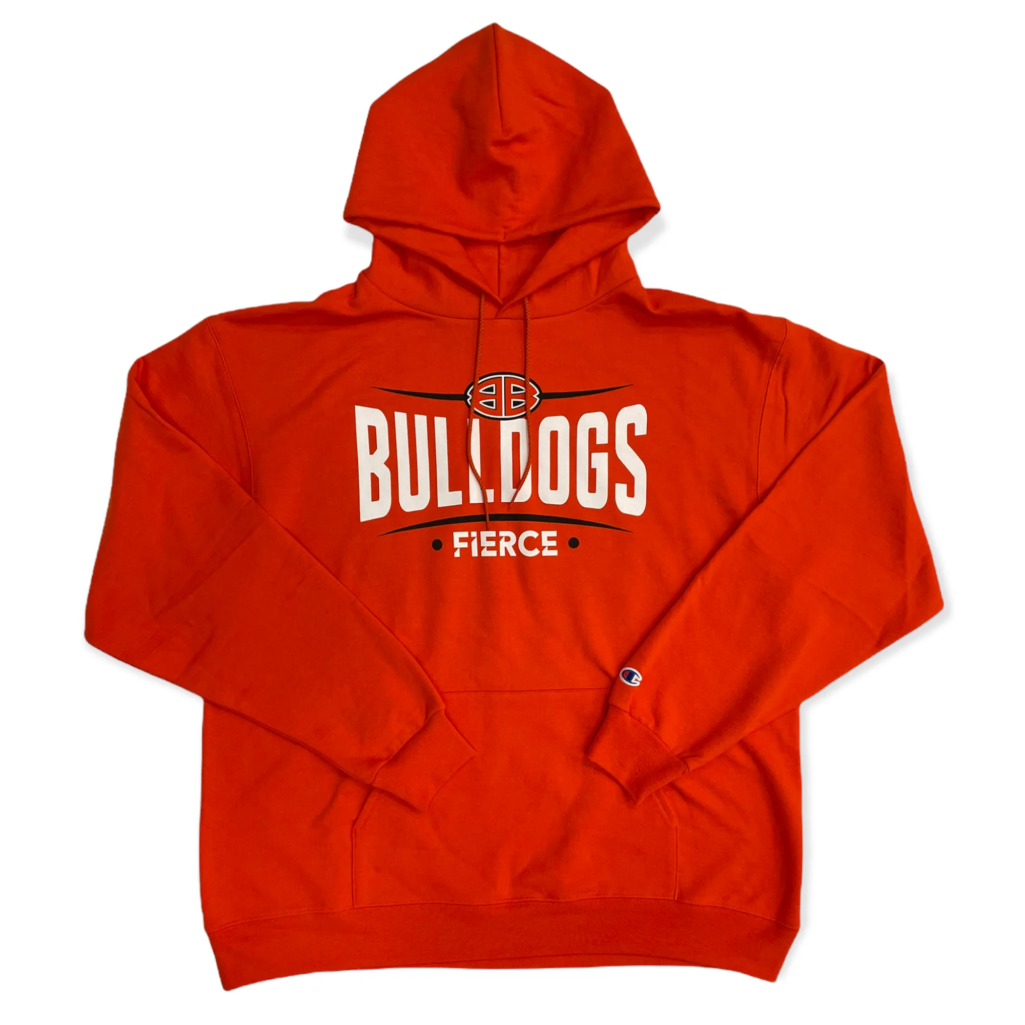 Fierce Bulldog Orange Hoodie