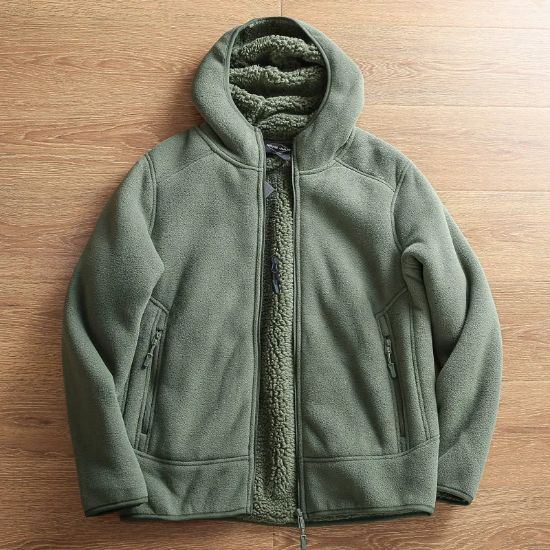 Fleece Hooded Windproof Sweatshirt