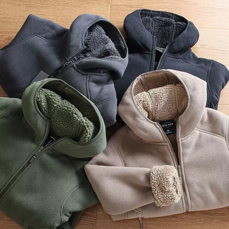 Fleece Hooded Windproof Sweatshirt