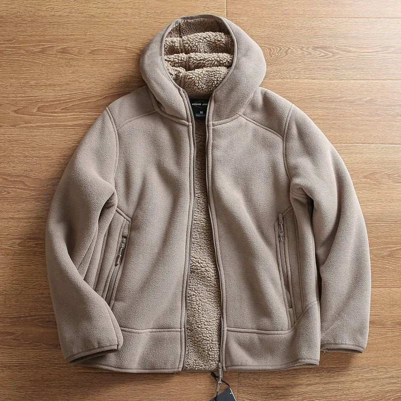 Fleece Hooded Windproof Sweatshirt