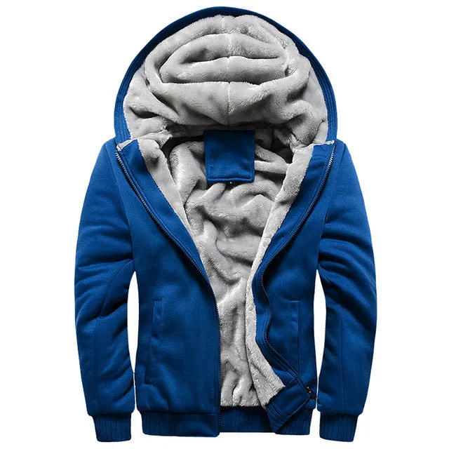 FLEECE LINED HOODED JACKET