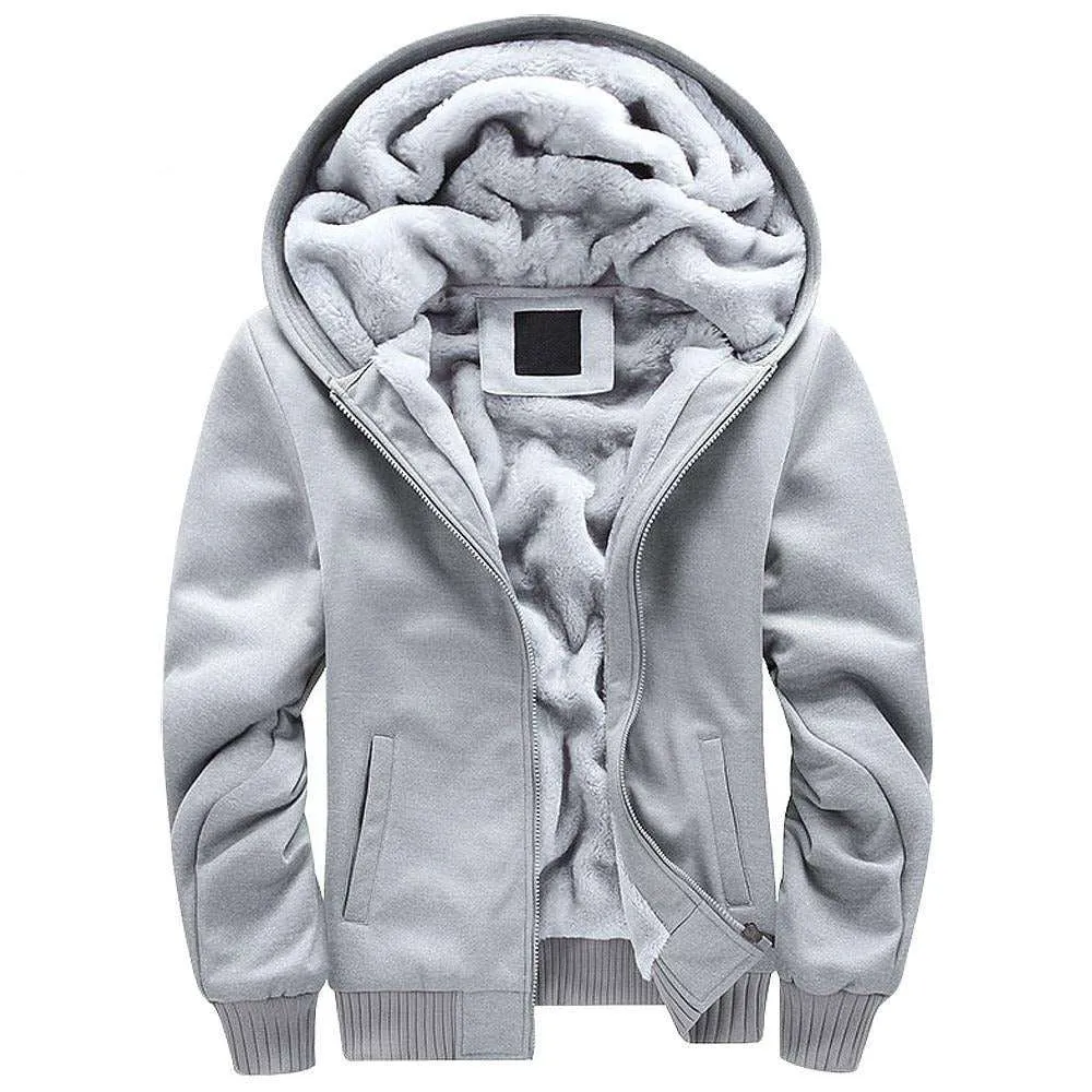 FLEECE LINED HOODED JACKET