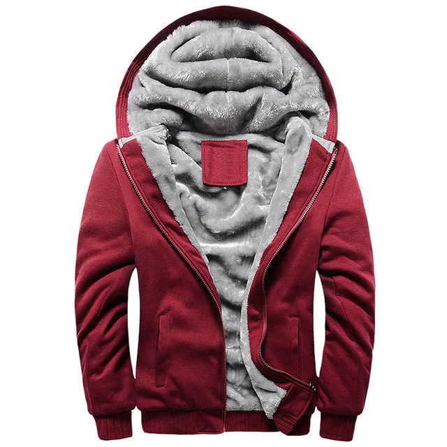 FLEECE LINED HOODED JACKET
