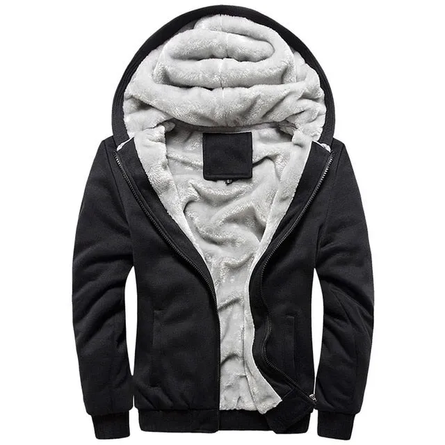 FLEECE LINED HOODED JACKET
