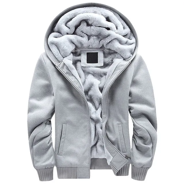FLEECE LINED HOODED JACKET