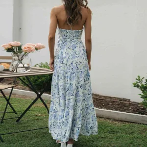 Floral maxi dress for women
