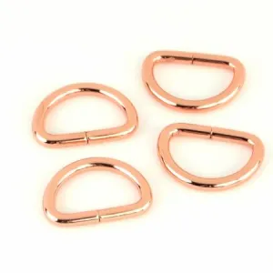 Four D-Rings 3/4" -- Sallie Tomato