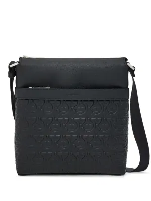 Gancini leather crossbody bag
