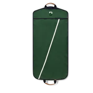 Garment Bag - Hudson Sutler - Green with Navy Blue Handle - Custom Order
