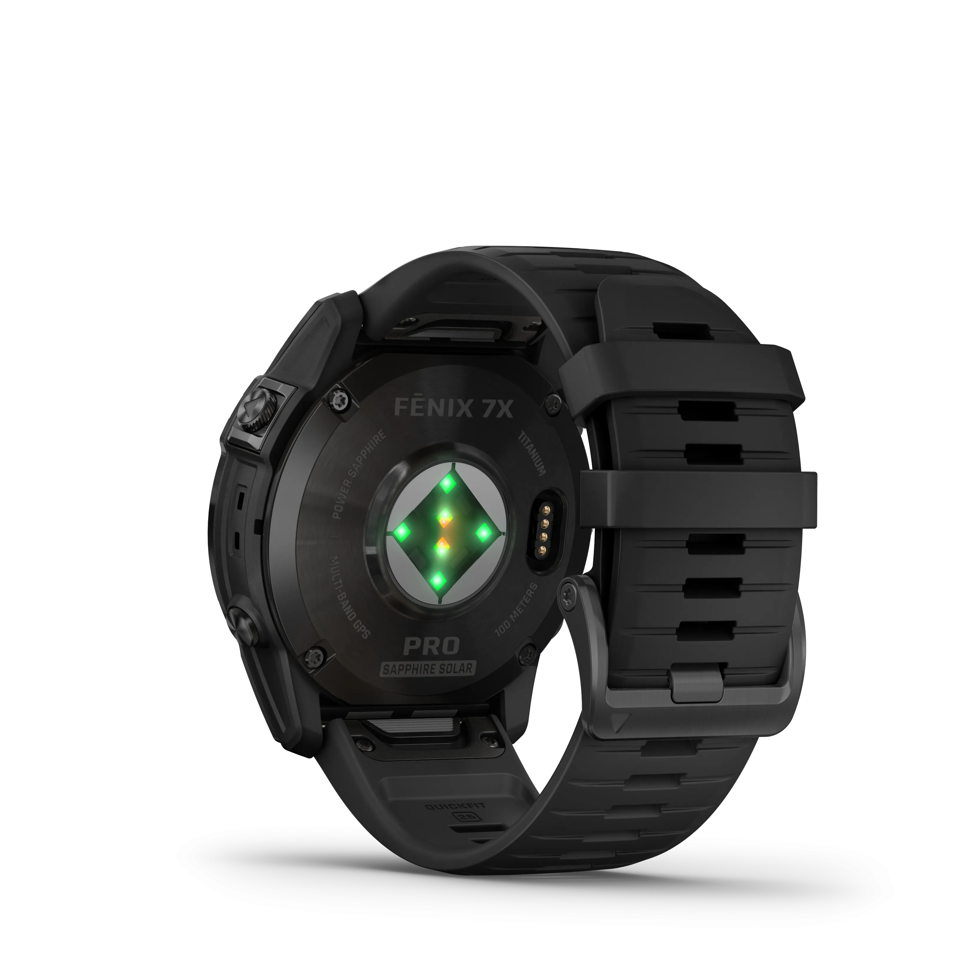Garmin fēnix® 7X Pro – Sapphire Solar Edition Titanio DLC Gris Carbon Correa Negrafenix®