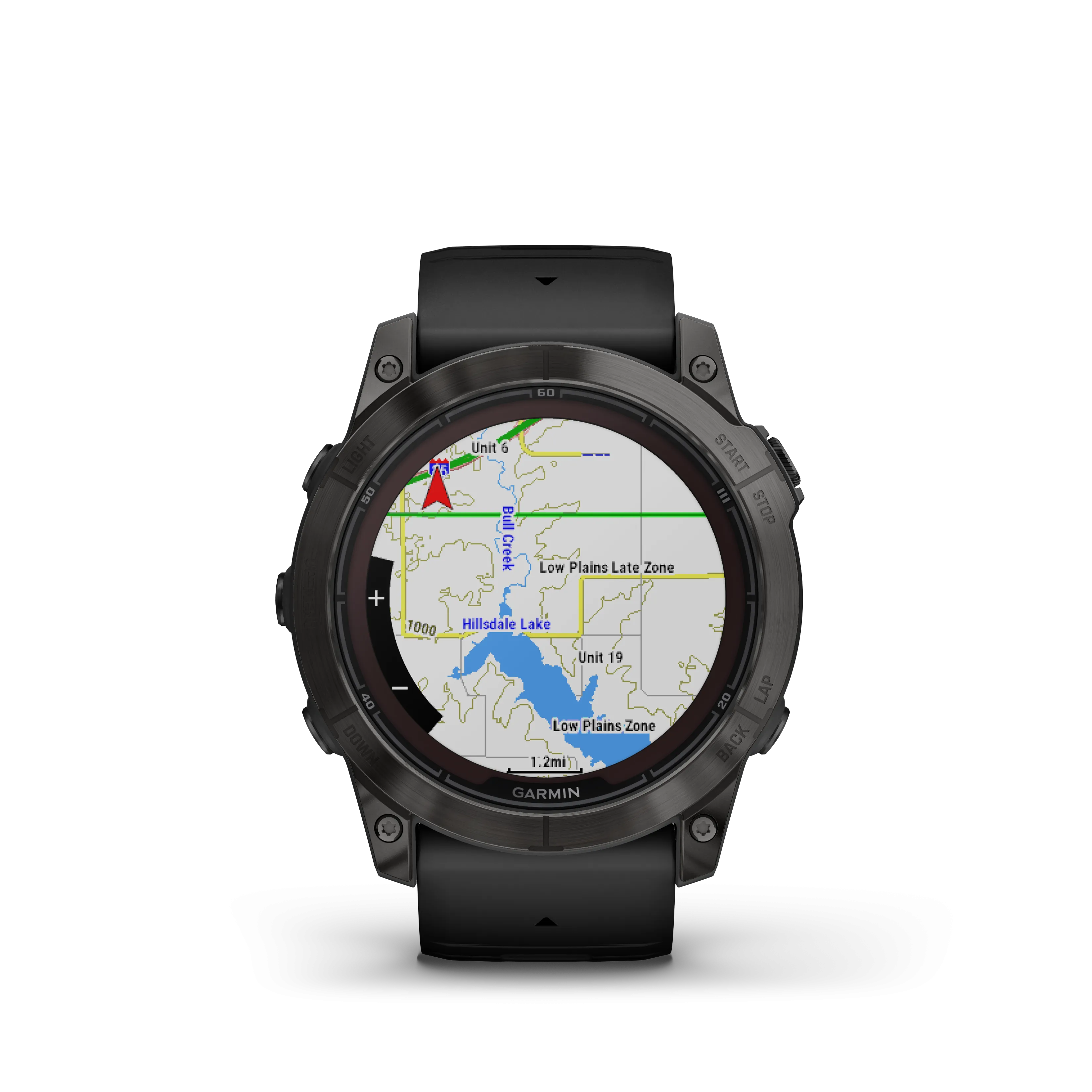 Garmin fēnix® 7X Pro – Sapphire Solar Edition Titanio DLC Gris Carbon Correa Negrafenix®