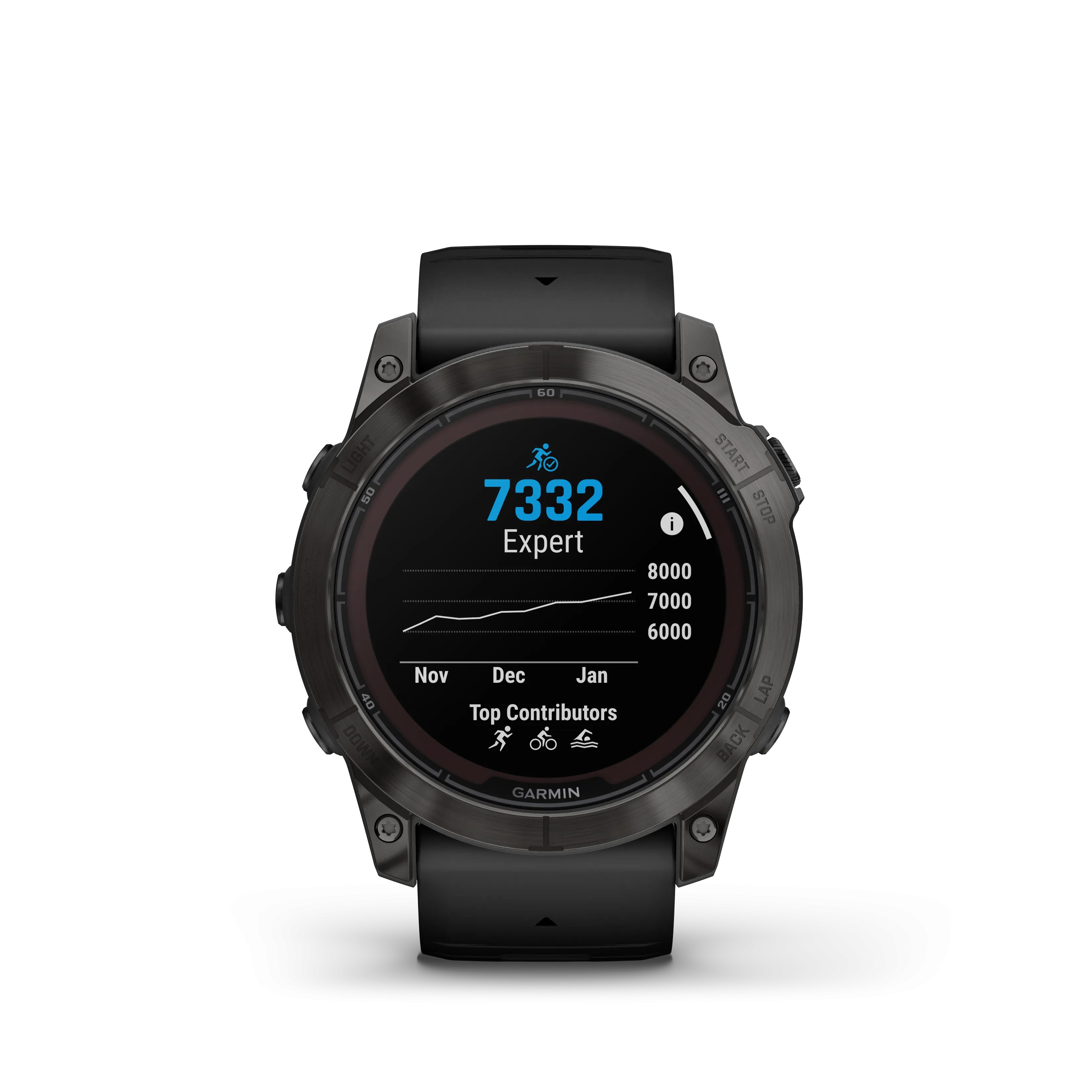 Garmin fēnix® 7X Pro – Sapphire Solar Edition Titanio DLC Gris Carbon Correa Negrafenix®