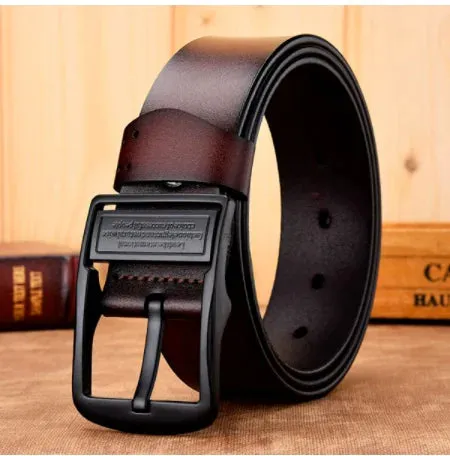 Genuine Leather Luxury Men's Belt - 100-130cm
