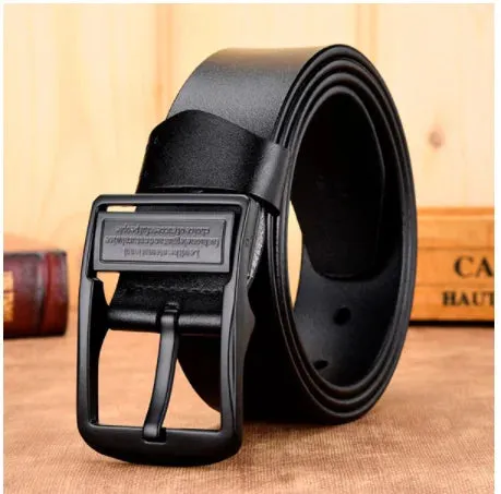 Genuine Leather Luxury Men's Belt - 100-130cm