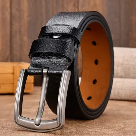 Genuine Leather Luxury Men's Belt - 100-130cm