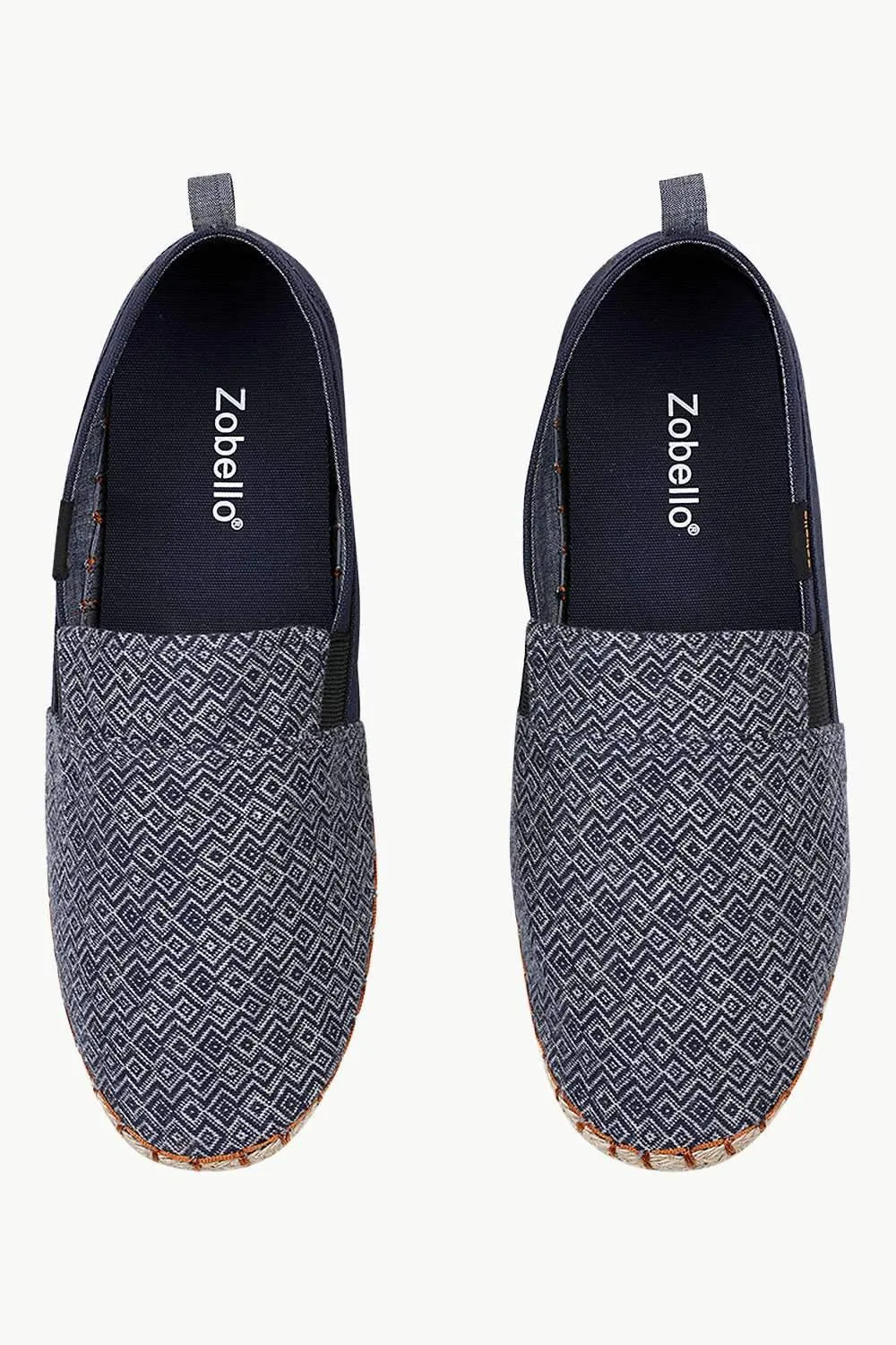 Geometric Diamond Woven Espadrilles