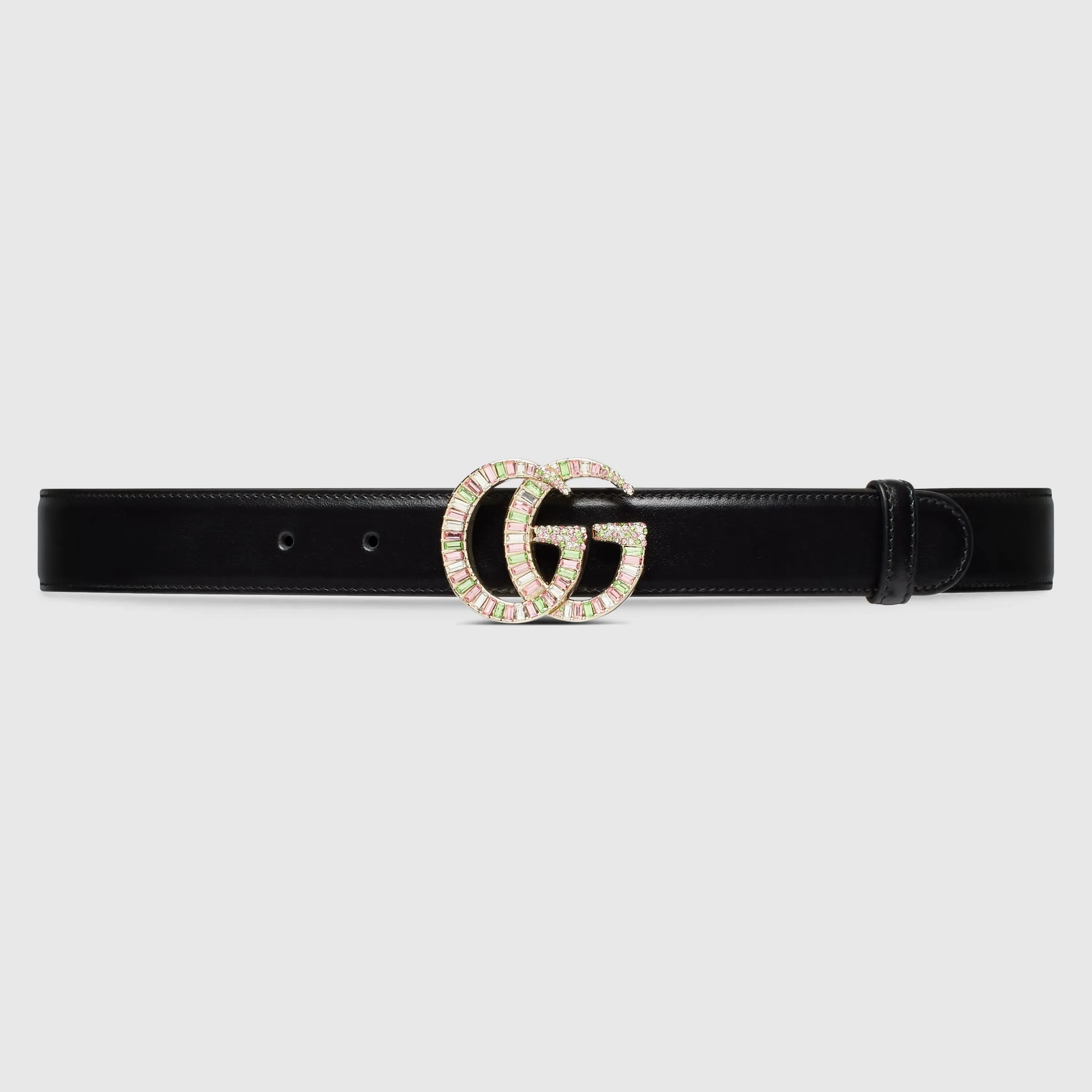 GG Marmont Belt With Crystal Buckle