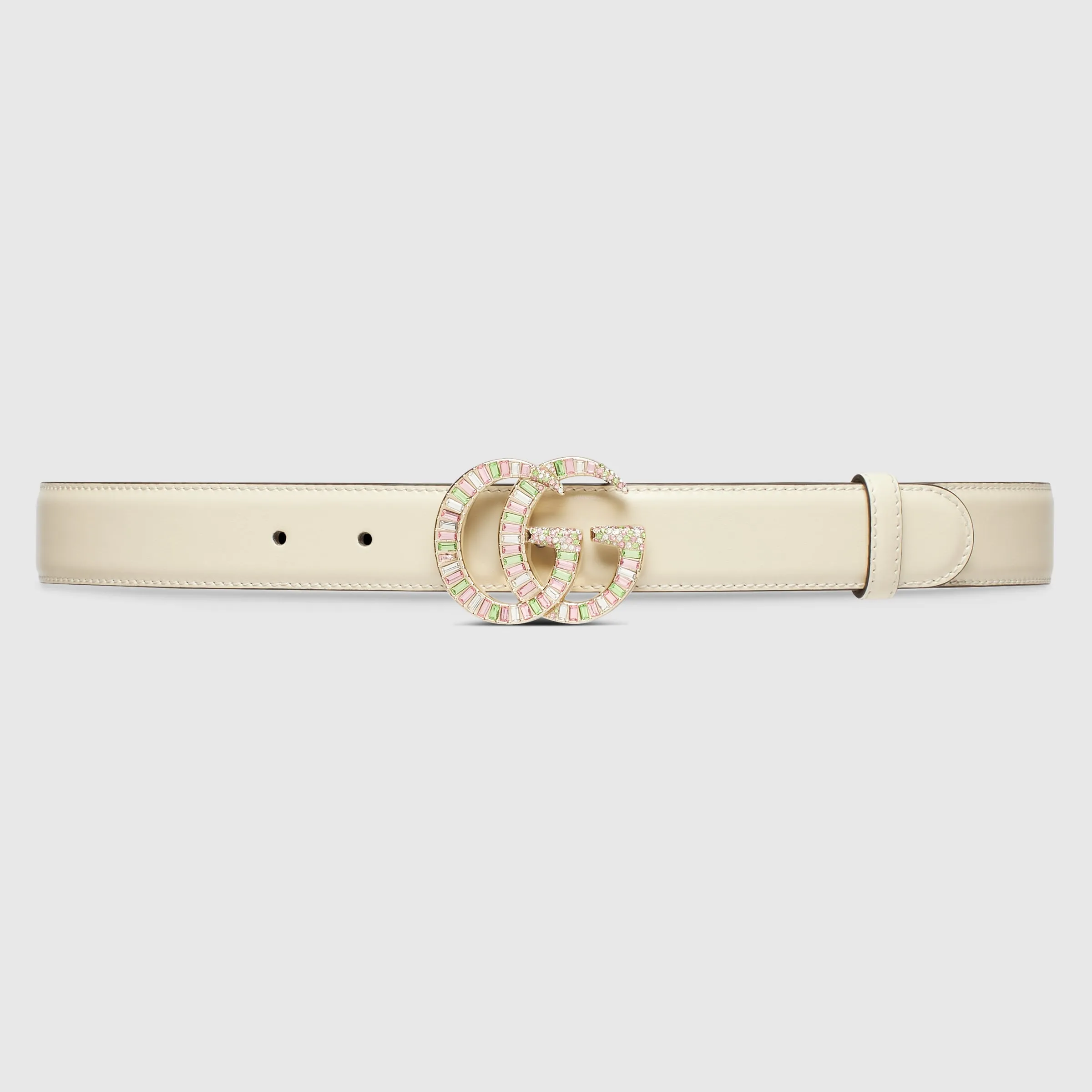 GG Marmont Belt With Crystal Buckle