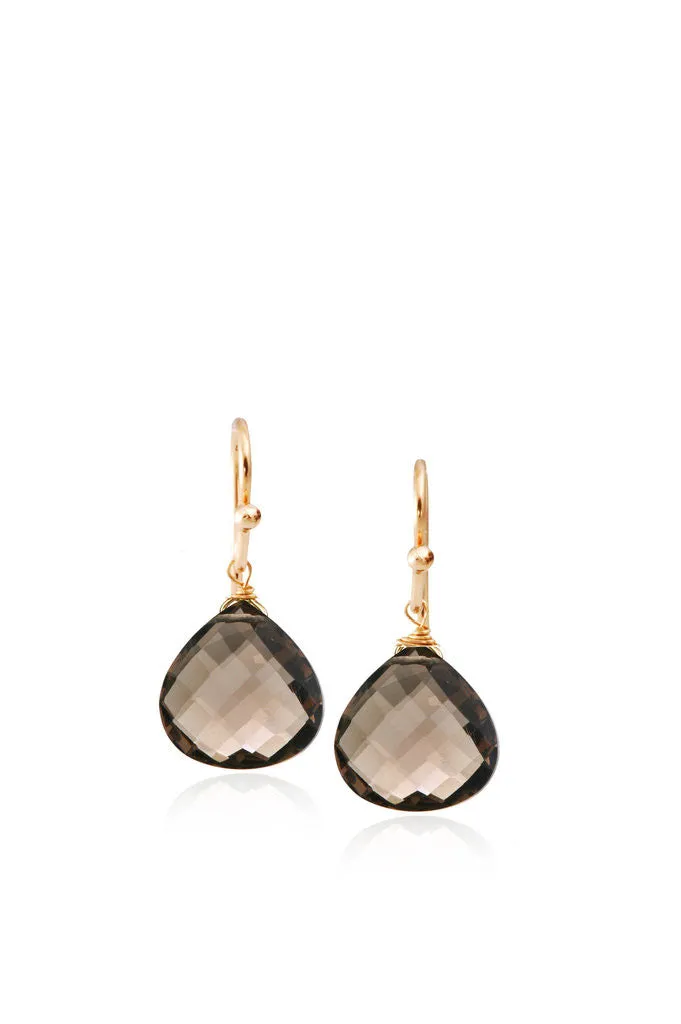 Gifts for Grads - Smoky Quartz Drop Earrings