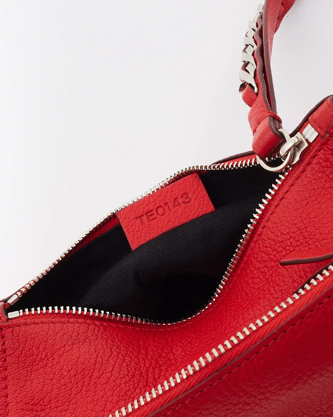 Givenchy Red Leather Pandora Wristlet Clutch