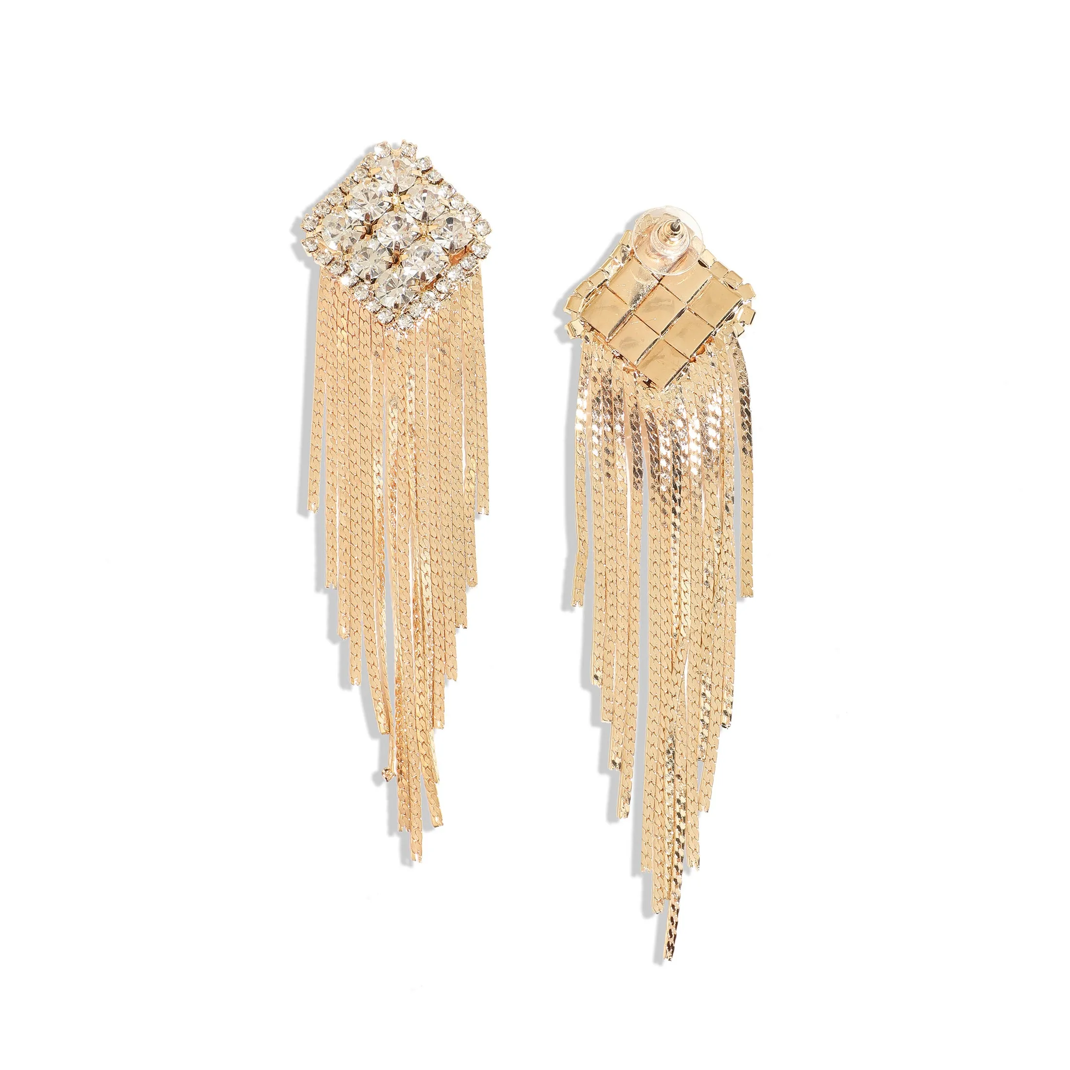 Gold-Plated Drop Earrings Earrings