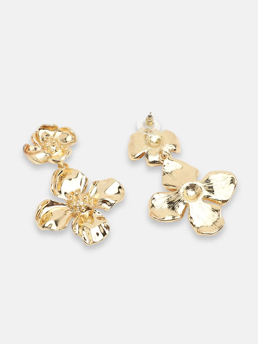 GOLD PLATED PARTY DESIGNER DROP EARRING FOR WOMEN