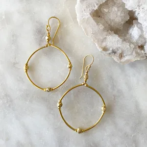 Golden Hoop Earrings