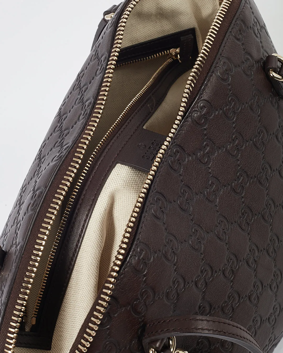 Gucci Brown GG Leather Bree Shoulder Bag