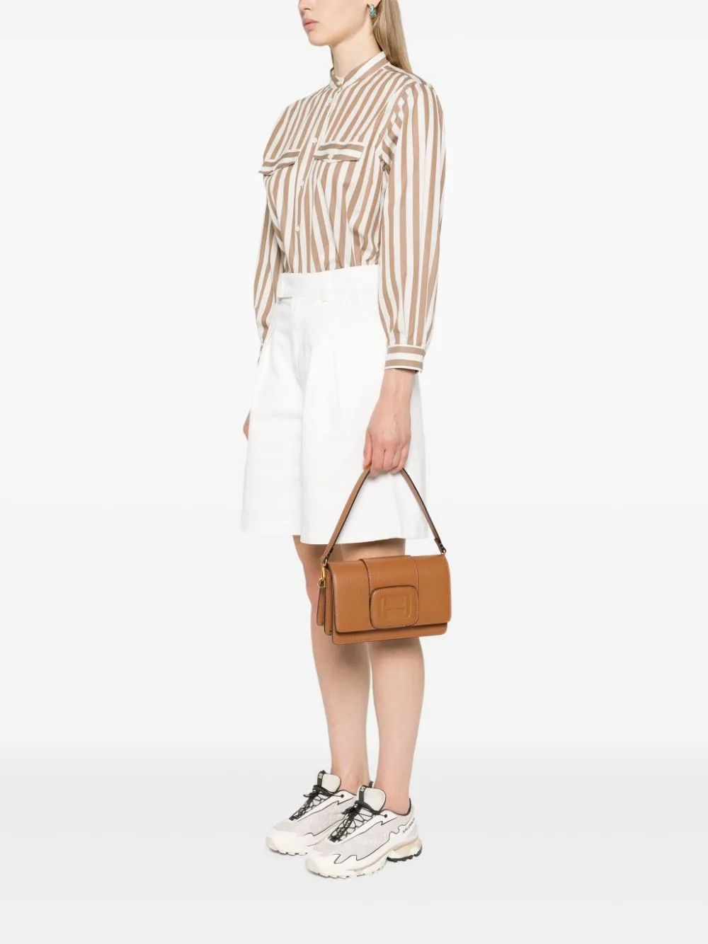 H-bag leather crossbody bag