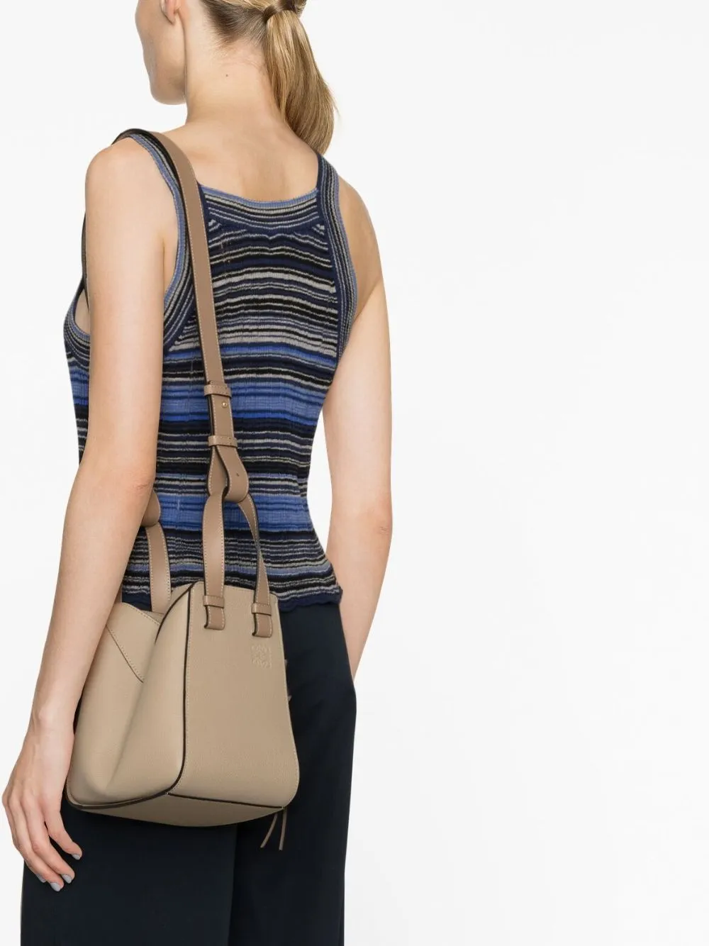 Hammock compact leater handbag