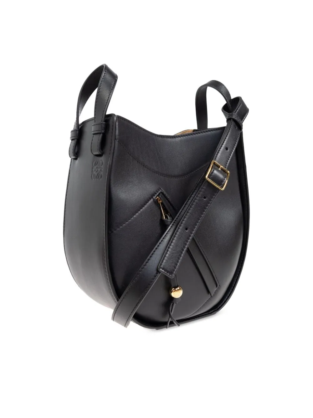 Hammock leather shoulder bag