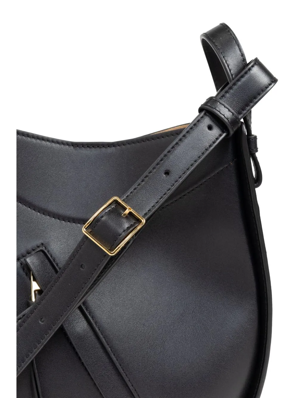 Hammock leather shoulder bag