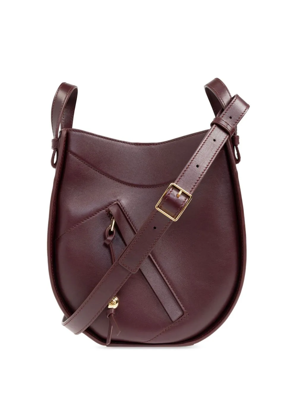 Hammock leather shoulder bag