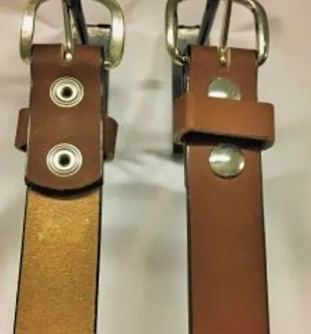 Handmade Men's Solid Leather Belts - 1 1/4 Inch, Sizes 60-64