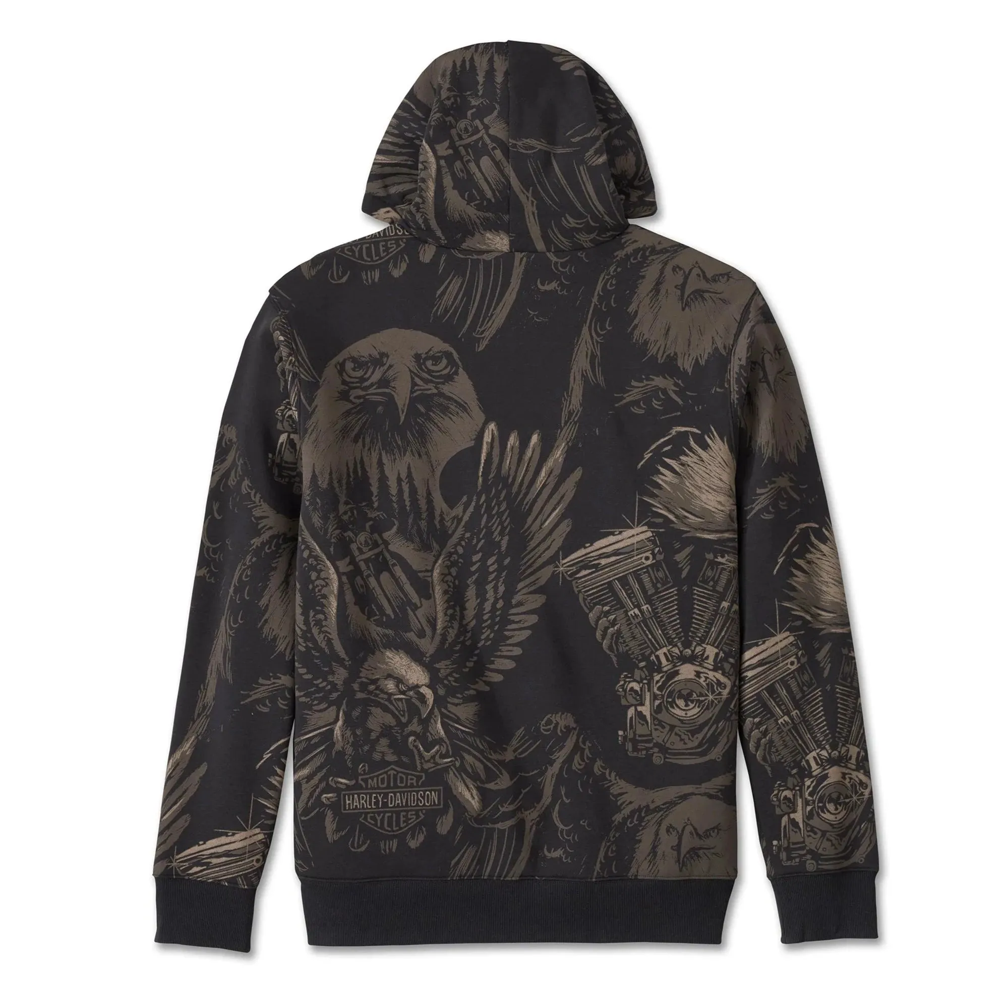Harley-Davidson® Men's Shadow Bird Zip-Up Hoodie