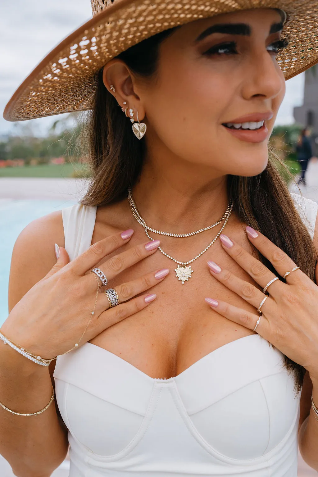 Heart Exploding Diamond Huggies