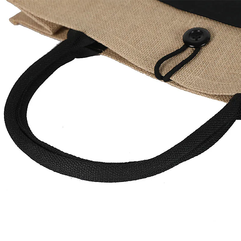 Hello Weekend Linen Tote Bag