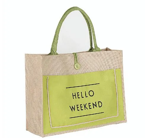 High Quality Women Linen Luxury Tote Large Bag