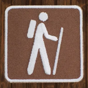 Hiking Embroidered Patch — Iron On