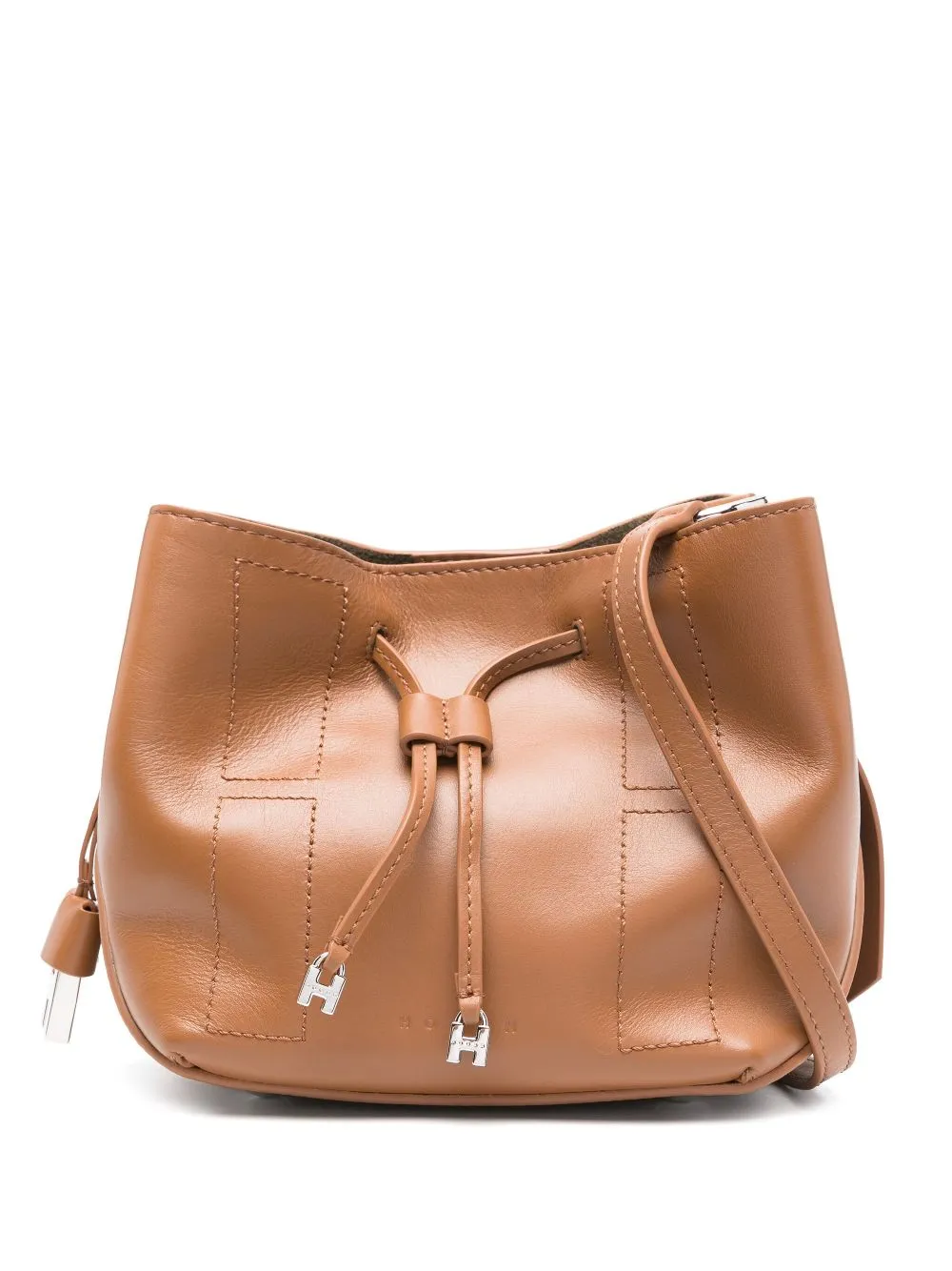 Hogan hocket mini leather hobo bag