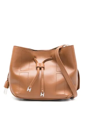Hogan hocket mini leather hobo bag